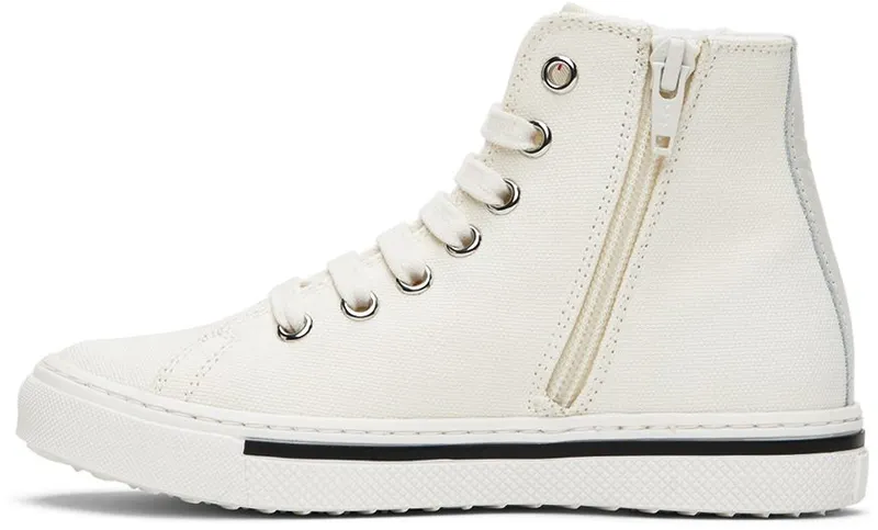 Marni Kids Off-White Logo High Sneakers (70399)