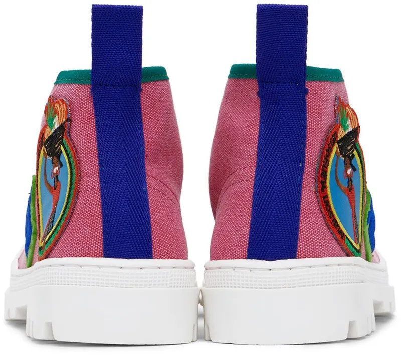 Maison Mangostan Kids Pink Gungo Sneakers (PROOO460/PROOO461)
