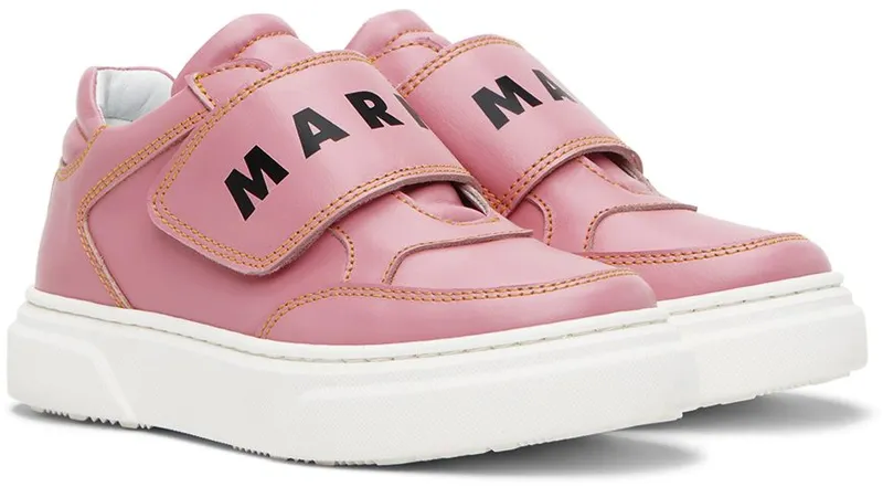 Marni Kids Blue Velcro Strap Sneakers (70408)