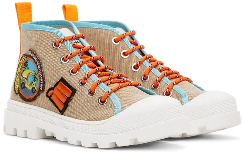 Maison Mangostan Kids Tan Gungo Sneakers (PROOO462/PROOO463)