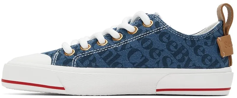 See by Chloé Navy Aryana Sneakers (SB38241A 14260)