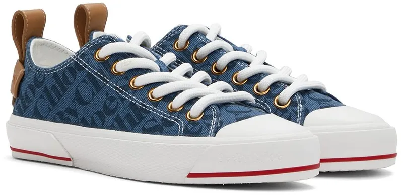 See by Chloé Navy Aryana Sneakers (SB38241A 14260)