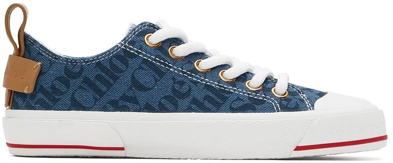 See by Chloé Navy Aryana Sneakers (SB38241A 14260)