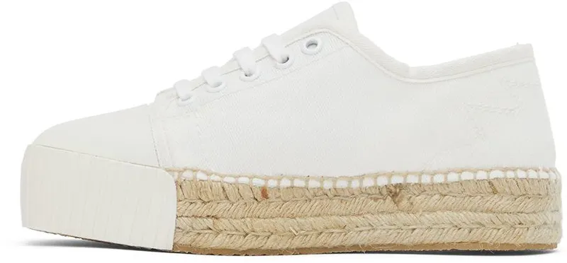 Palm Angels Off-White Lace-Up Espadrille Sneakers (PWIB003S22FAB0010100)
