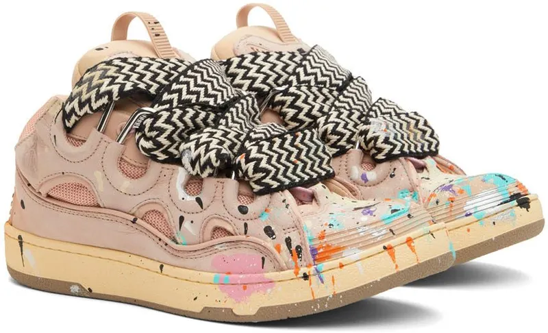 Lanvin Black Gallery Dept. Edition Curb Sneakers (FM-SKRK11-DRGD-P22)