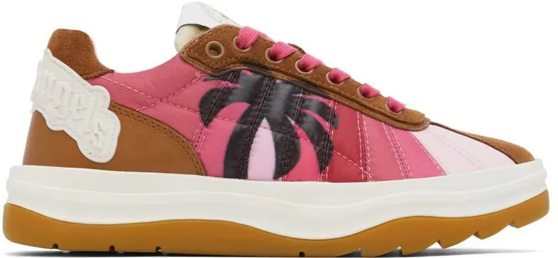 Palm Angels Pink Rainbow Sneakers (PWIA044S22FAB0013210)
