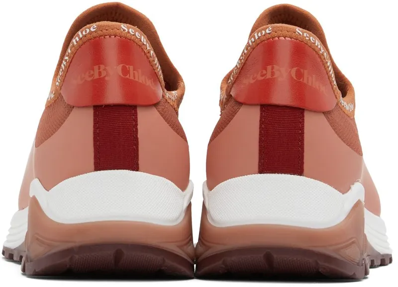 See by Chloé Red Brett Sneakers (SB38181A 15342)