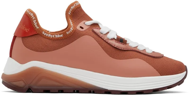 See by Chloé Red Brett Sneakers (SB38181A 15342)