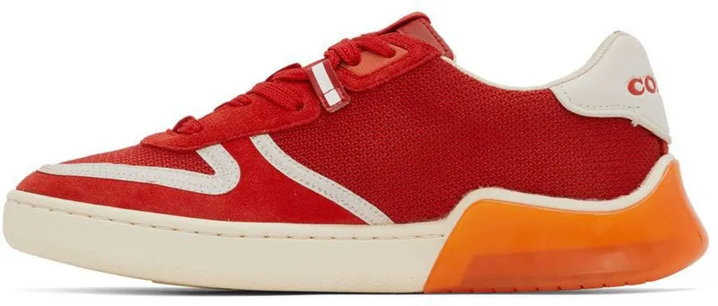 Coach 1941 Red Citysole Court Sneakers (C9026)