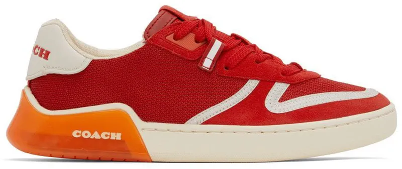 Coach 1941 Red Citysole Court Sneakers (C9026)