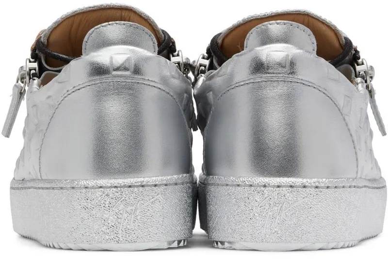 Giuseppe Zanotti Silver Pyramid Frankie Sneakers (RM20059-92333)