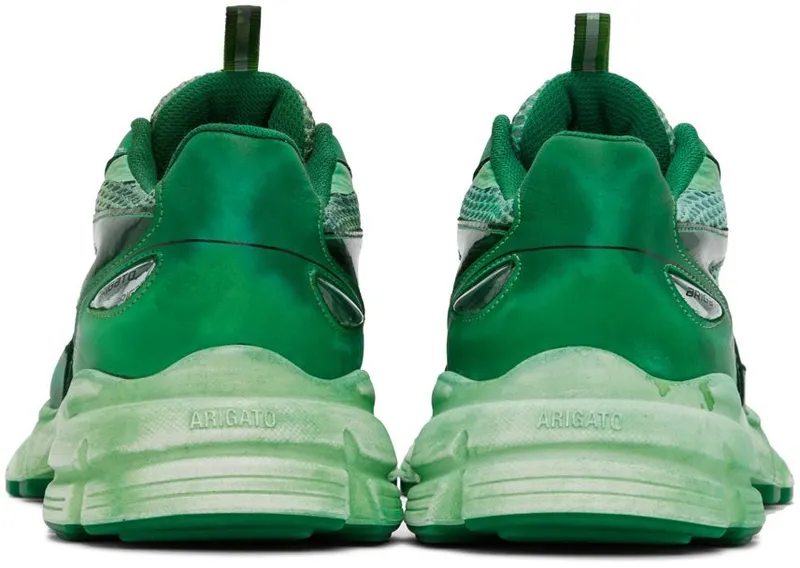 Axel Arigato SSENSE Exclusive Green Marathon Dip-Dye Sneakers (F0155017)