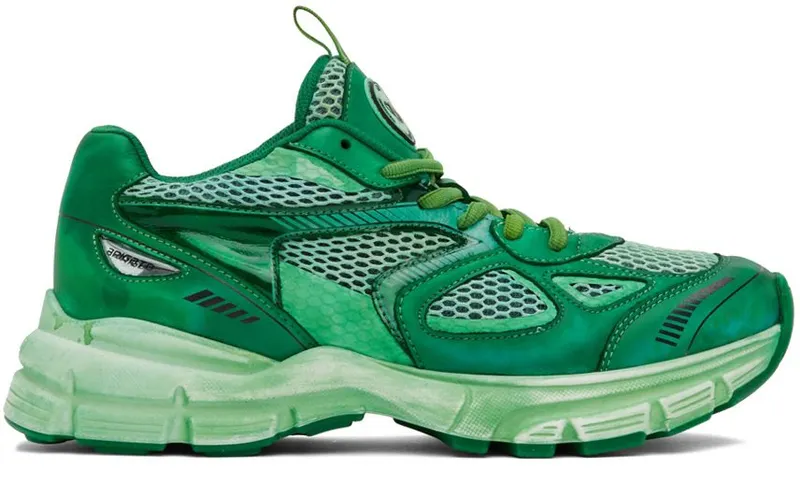 Axel Arigato SSENSE Exclusive Green Marathon Dip-Dye Sneakers (F0155017)