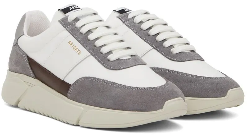 Axel Arigato SSENSE Exclusive White & Gray Genesis Vintage Runner Sneakers (F0084067)