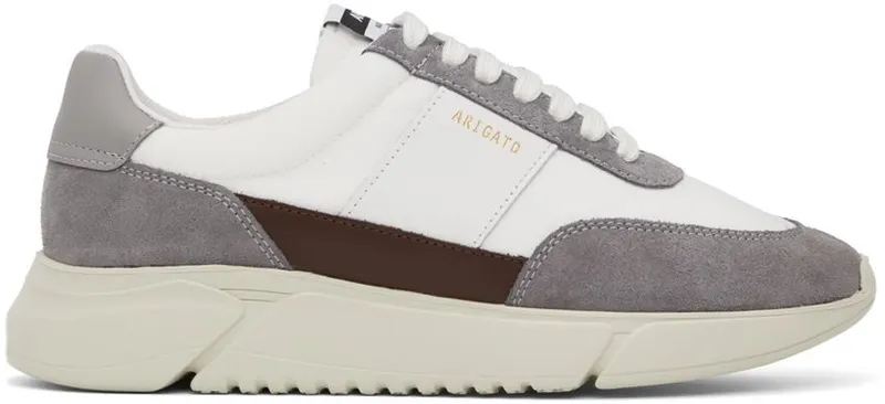 Axel Arigato SSENSE Exclusive White & Gray Genesis Vintage Runner Sneakers (F0084067)