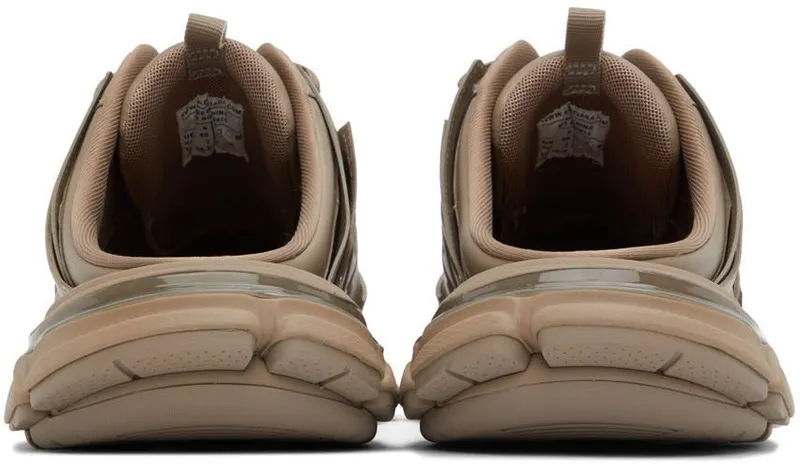 Balenciaga Taupe Track Mules (653814-W2FA6-9710)