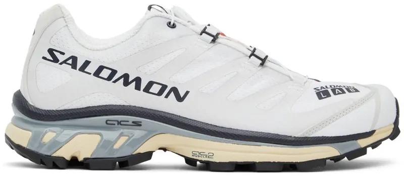 Salomon White & Gray XT-4 Sneakers (417097)