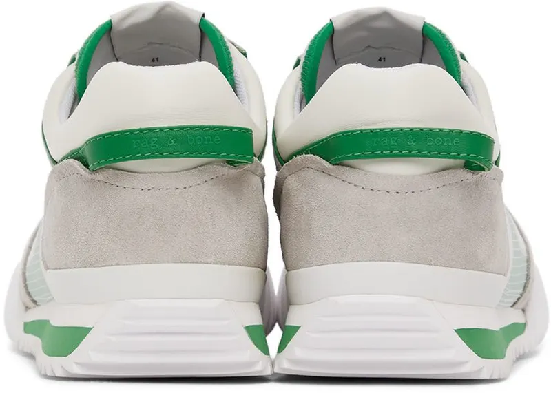 rag & bone Whie & Beige Retro Runner 2.0 Sneakers (MGF22PF001QB1)