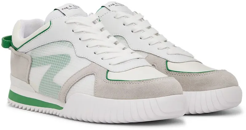 rag & bone Whie & Beige Retro Runner 2.0 Sneakers (MGF22PF001QB1)