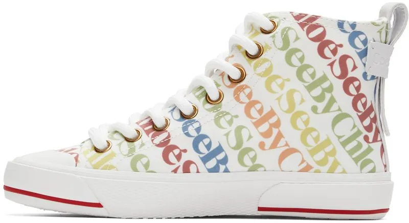See by Chloé White Aryana Sneakers (SB37111A 15320)