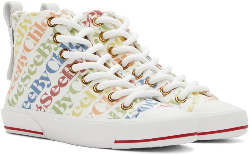 See by Chloé White Aryana Sneakers (SB37111A 15320)
