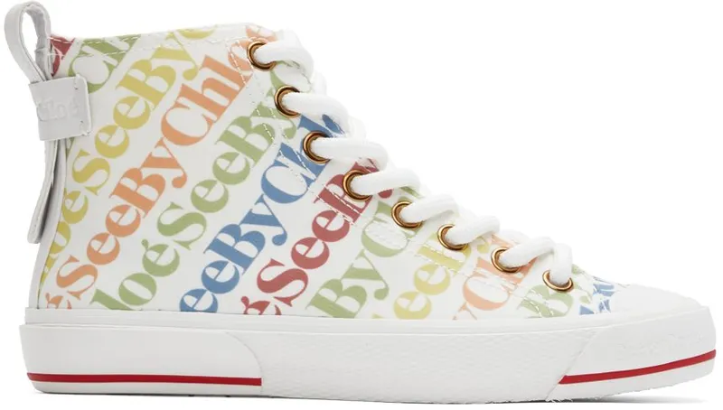 See by Chloé White Aryana Sneakers (SB37111A 15320)