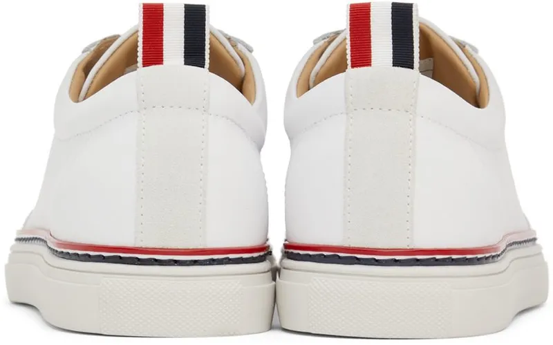 Thom Browne White Calfskin Sneakers (MFD137A-06107)