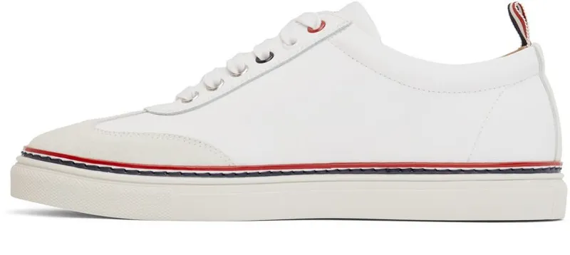 Thom Browne White Calfskin Sneakers (MFD137A-06107)