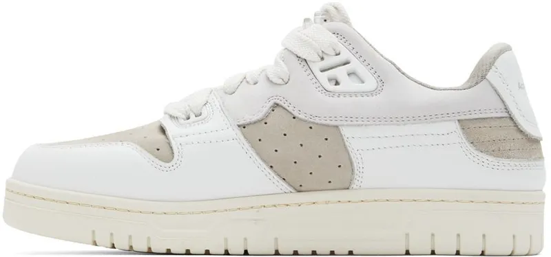 Acne Studios White Leather Low Top Sneakers (AD0493-)