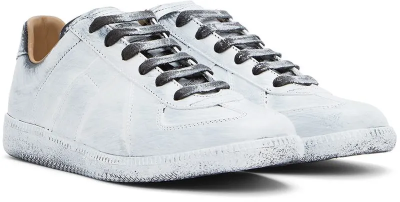 Maison Margiela White Paint Replica Sneakers (S37WS0566 P4128)