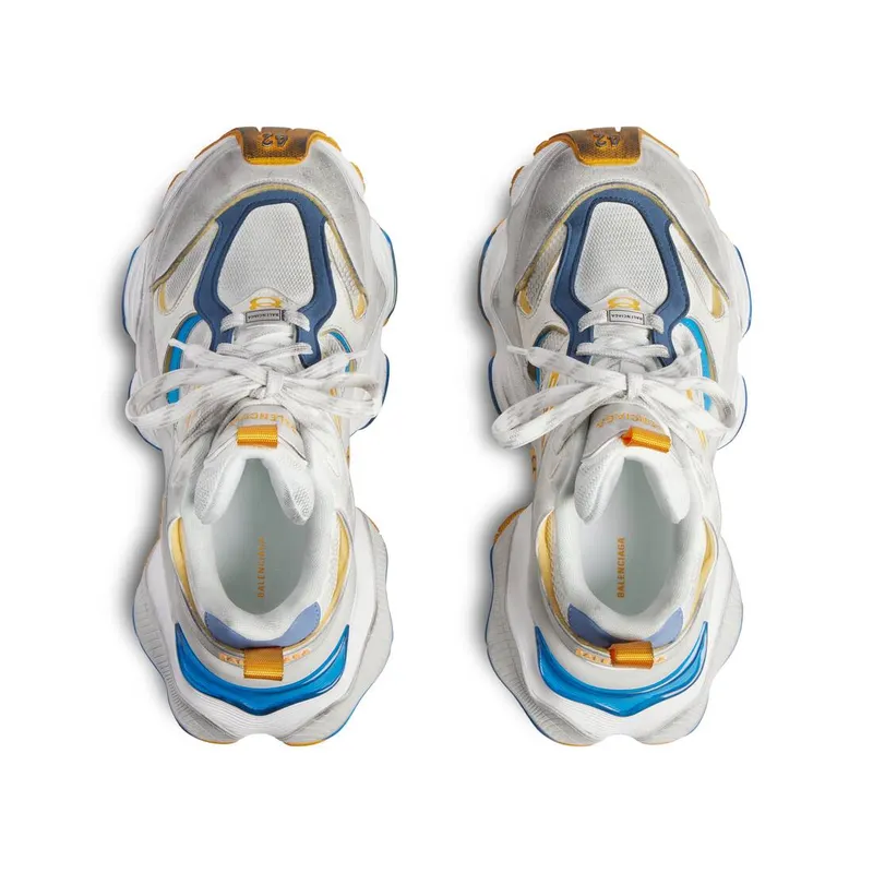 Balenciaga Cargo Sneaker White / Grey / Orange / Blue (785754W2MV19174)