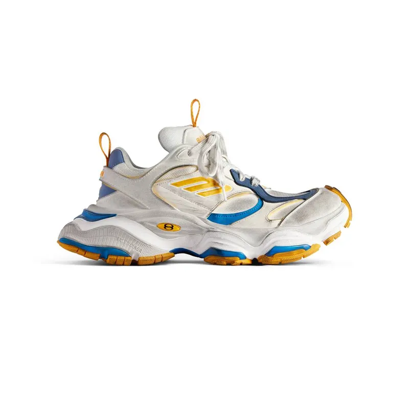 Balenciaga Cargo Sneaker White / Grey / Orange / Blue (785754W2MV19174)
