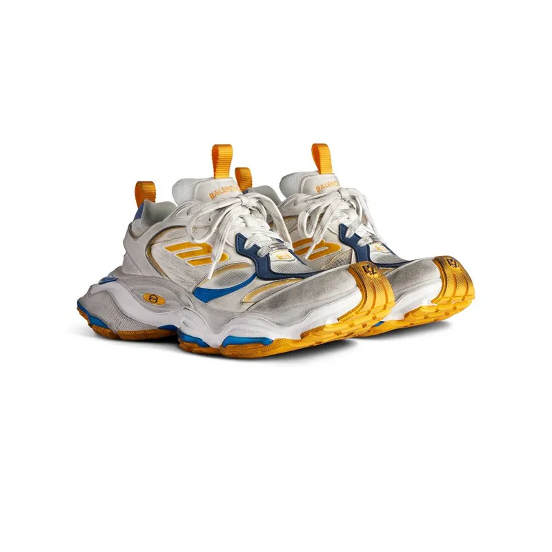 Balenciaga Cargo Sneaker White / Grey / Orange / Blue (785754W2MV19174)