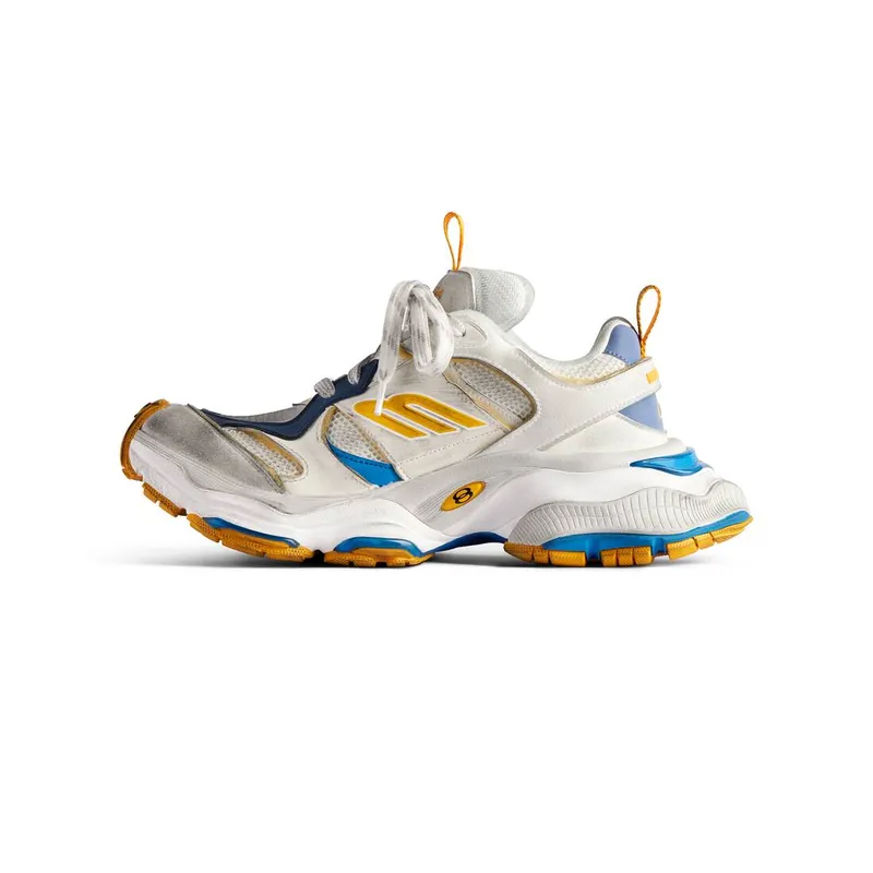 Balenciaga Cargo Sneaker White / Grey / Orange / Blue (785754W2MV19174)