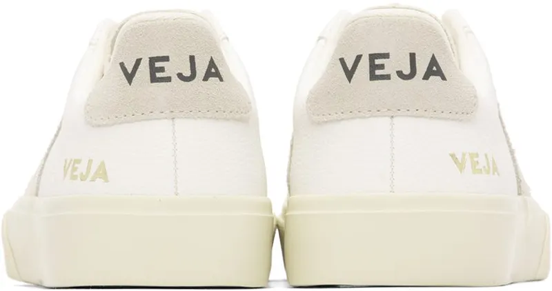 VEJA White & Gray Campo Sneakers (CP0502429)