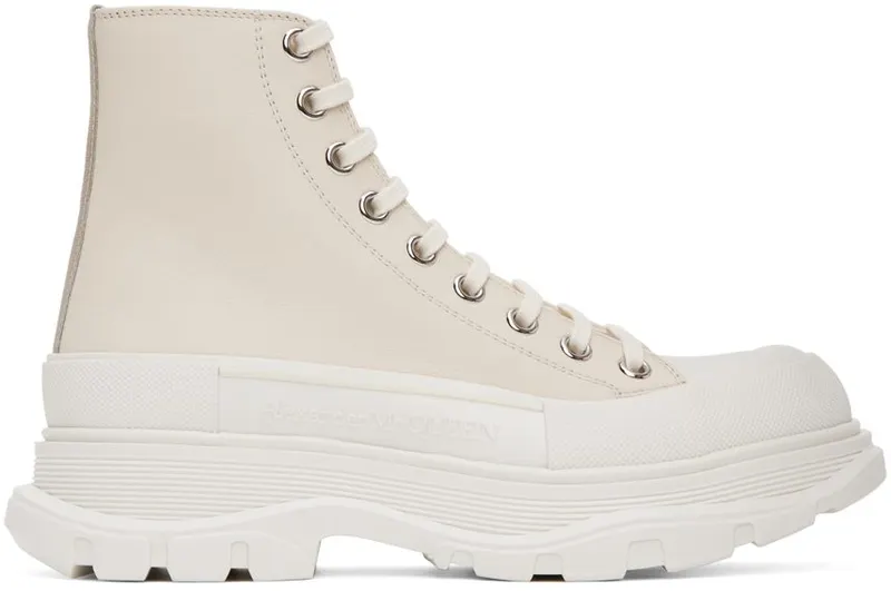 Alexander McQueen Black Tread Slick High Sneakers (705661WHZ62)