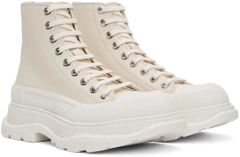 Alexander McQueen Black Tread Slick High Sneakers (705661WHZ62)
