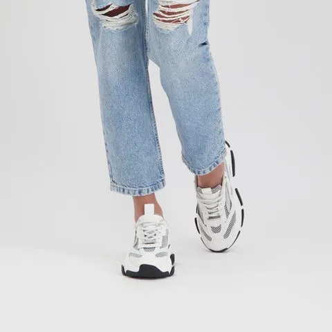 Steve Madden Possession-E Silver/White