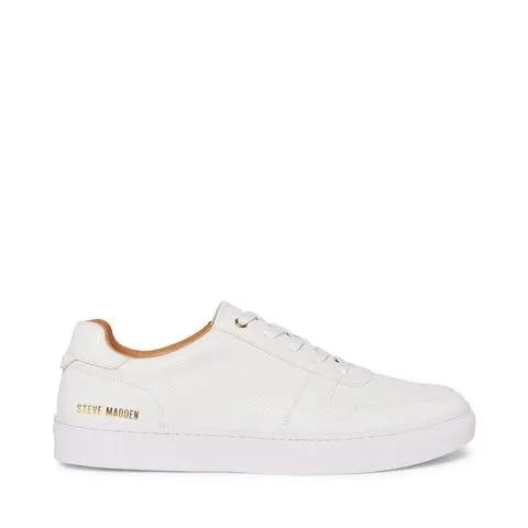 Steve Madden Men Arkken White Leather