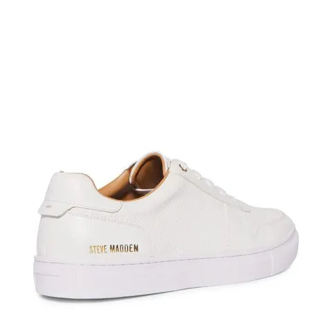 Steve Madden Men Arkken White Leather
