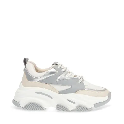 Steve Madden Progressive Silver/White