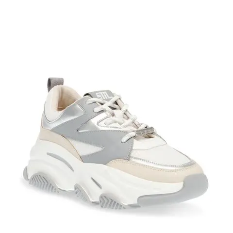 Steve Madden Progressive Silver/White