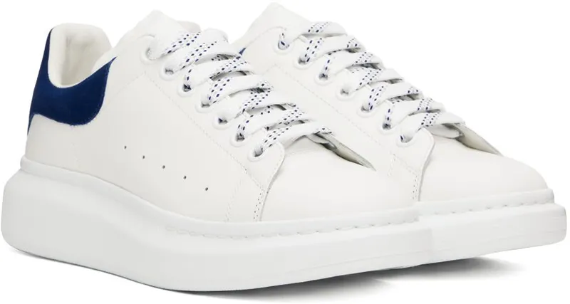 Alexander McQueen White & Brown Oversized Sneakers (553680WHGP7)
