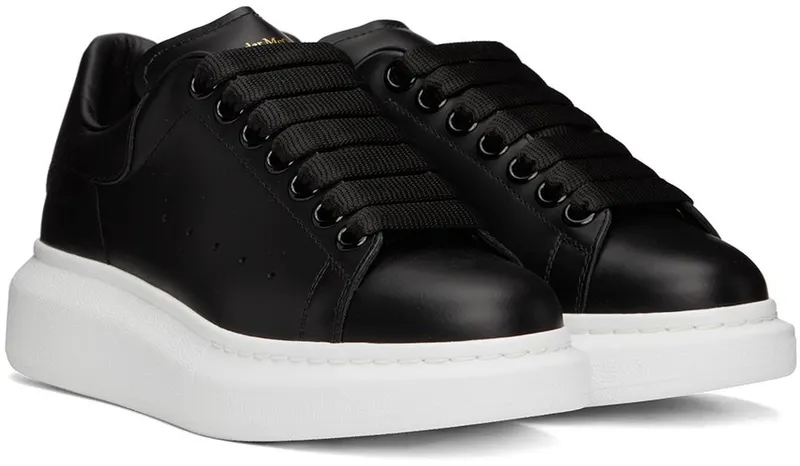 Alexander McQueen Black Oversized Sneakers (553770WHGP0)