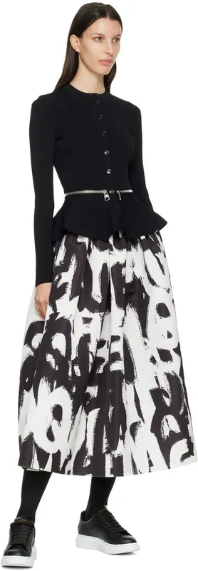 Alexander McQueen Black Oversized Sneakers (553770WHGP0)