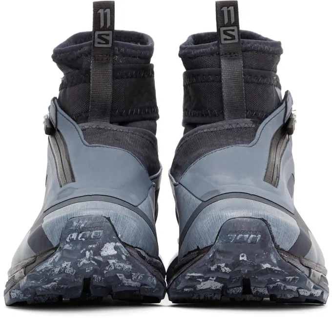 11 by Boris Bidjan Saberi Black & Blue Salomon Edition Bamba 3 High BLACK DYE (166 11xS)