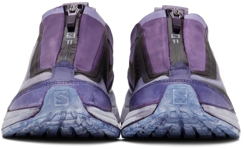 11 by Boris Bidjan Saberi Black & Purple Salomon Edition Bamba2 Low MUREX PURPLE (190 11xS)