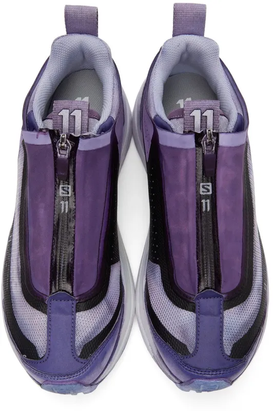 11 by Boris Bidjan Saberi Black & Purple Salomon Edition Bamba2 Low MUREX PURPLE (190 11xS)