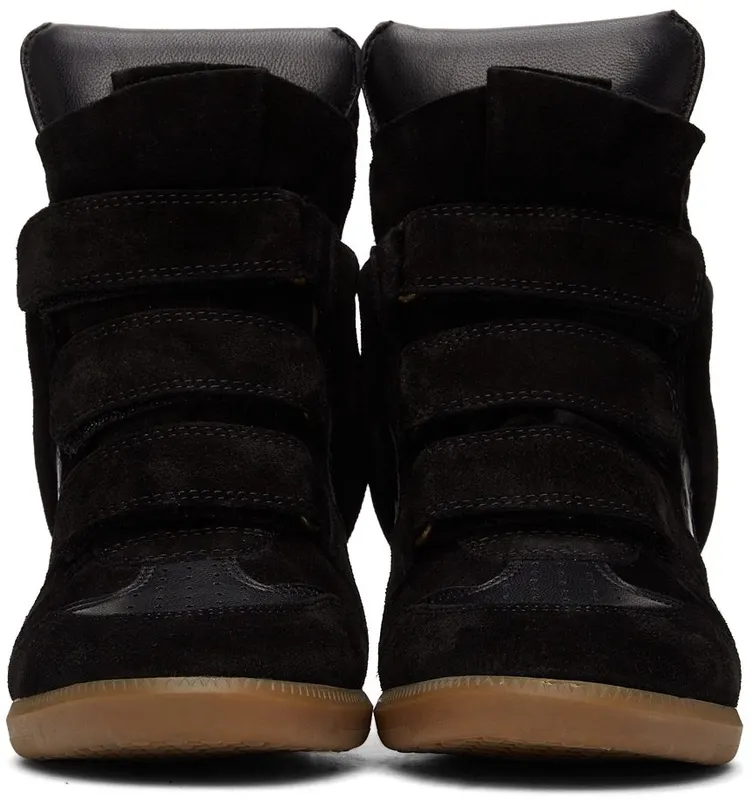 Isabel Marant Black Bekett Wedge High 01BK Black (00MBK0006-00M101S)