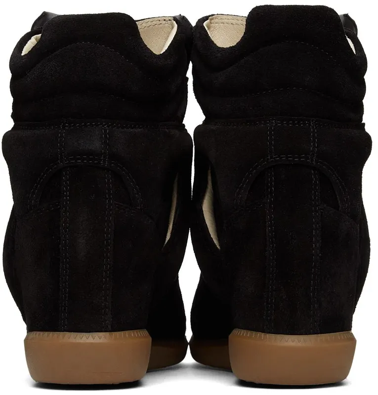 Isabel Marant Black Bekett Wedge High 01BK Black (00MBK0006-00M101S)